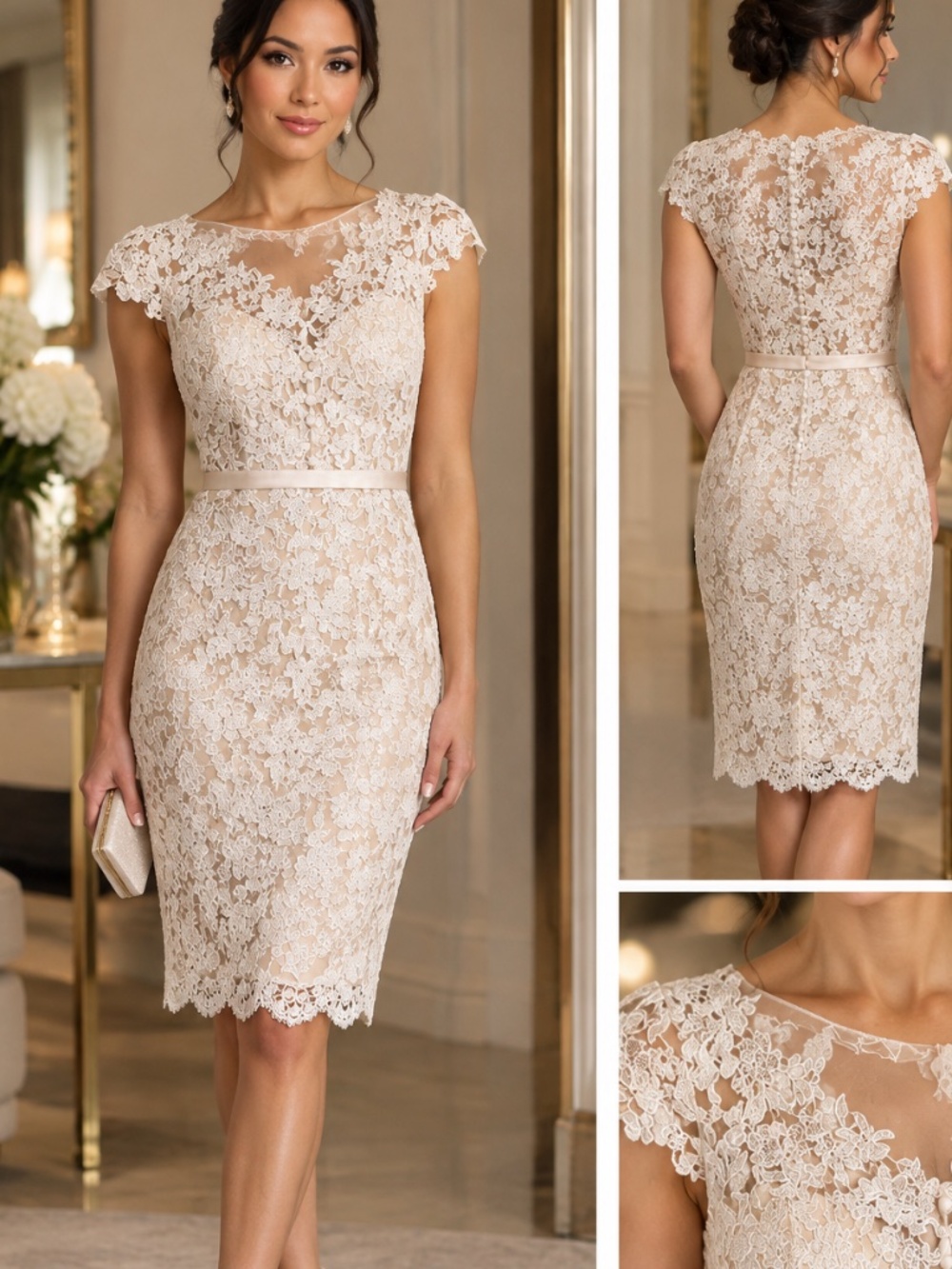 STUNNING ONE-OF-A-KIND HONG KONG BOUTIQUE LACE DRESS ✨